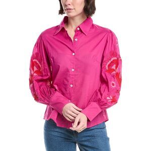 Ro's Garden Womens Printed Shirt, Pink